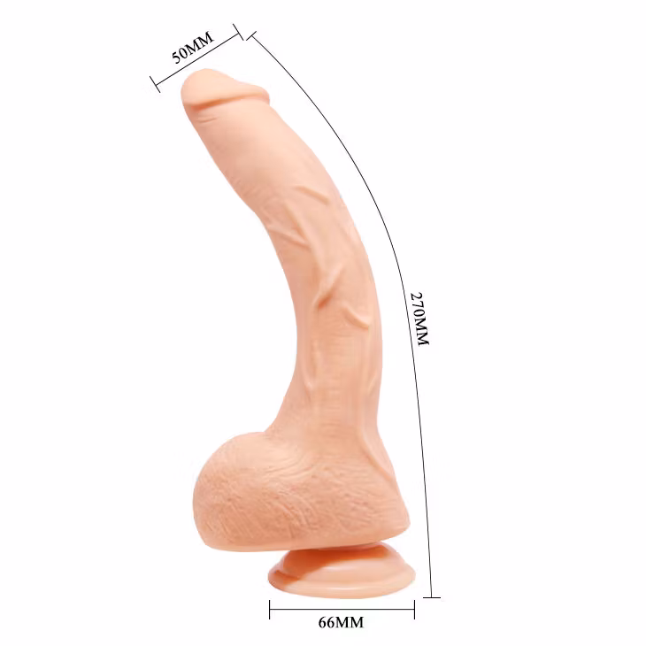 stor dildo realistisk med sugpropp