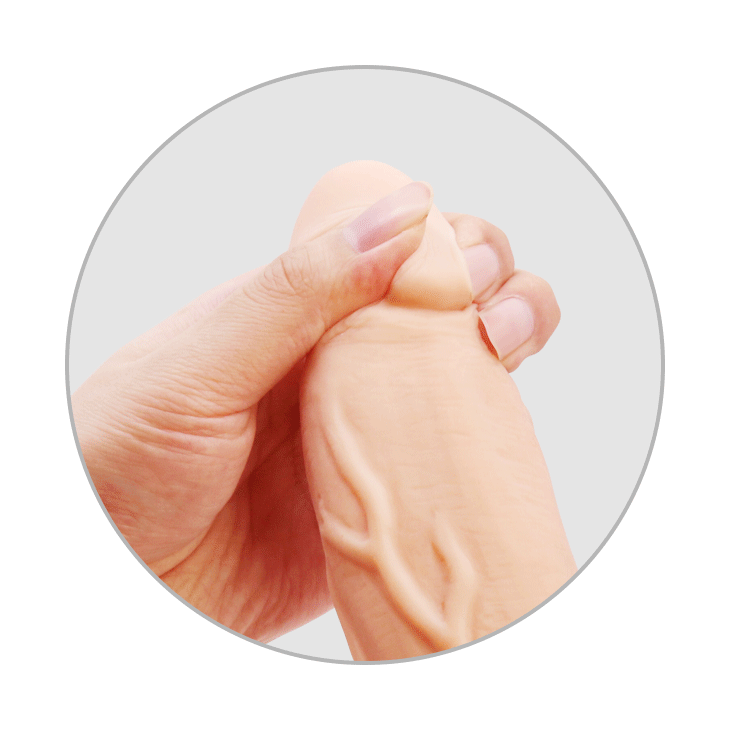 stor dildo realistisk med sugpropp