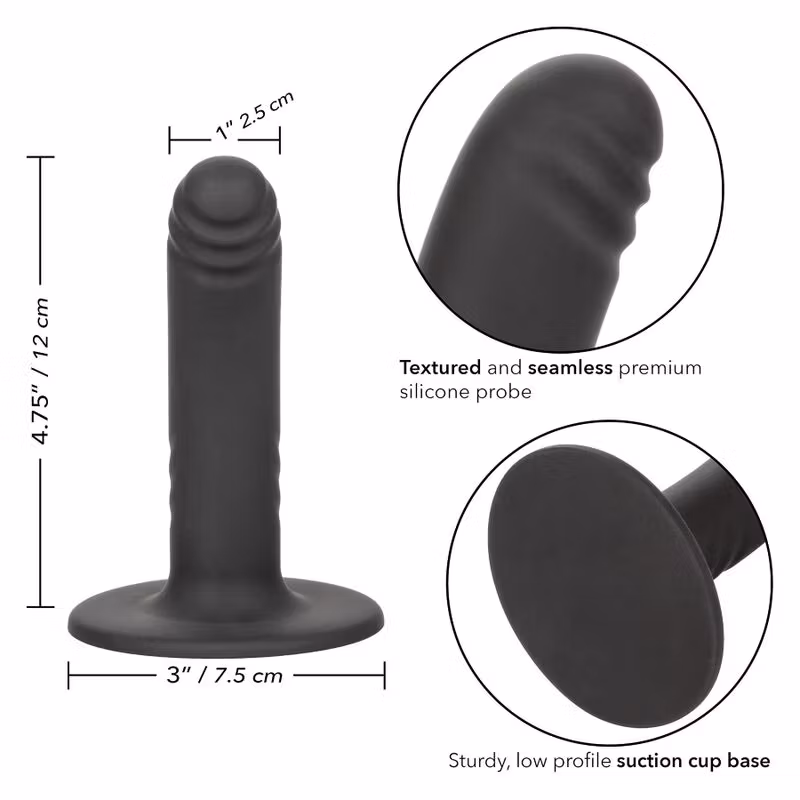 strapon dildo svart med sugpropp