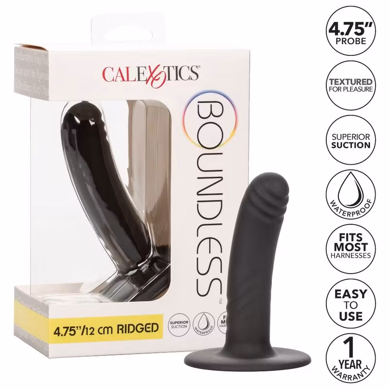 strapon dildo svart med sugpropp