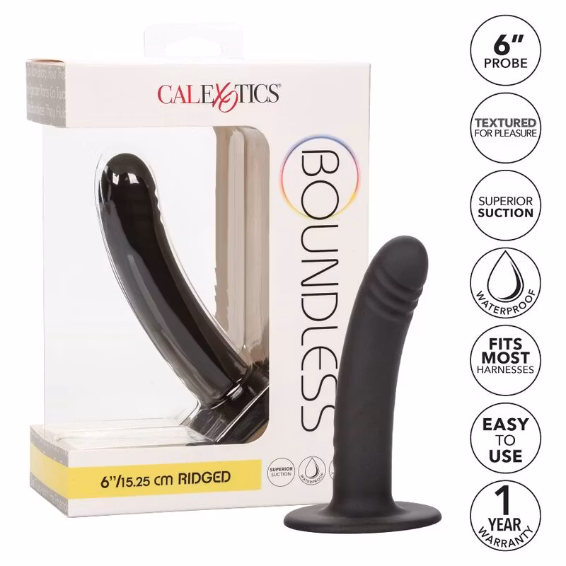 strapon dildo svart med sugpropp