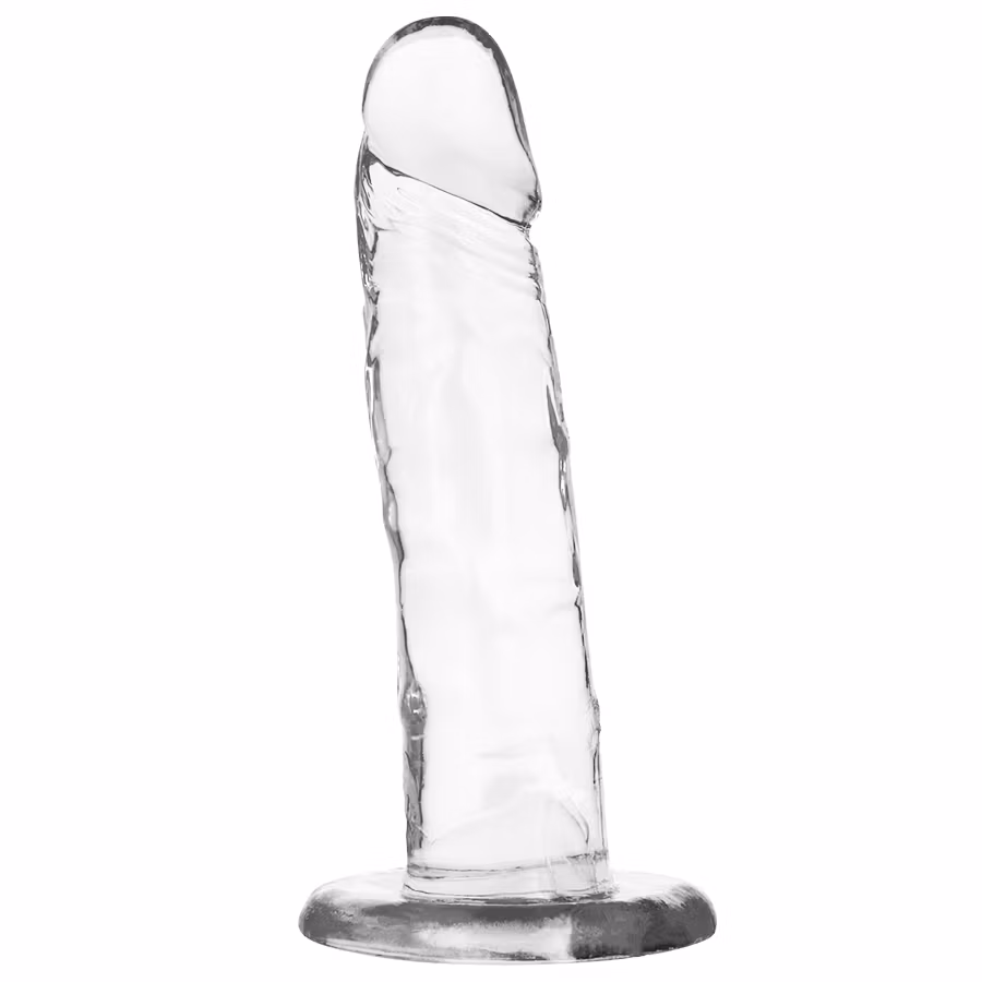 dildo realistisk med sugpropp genomskinlig