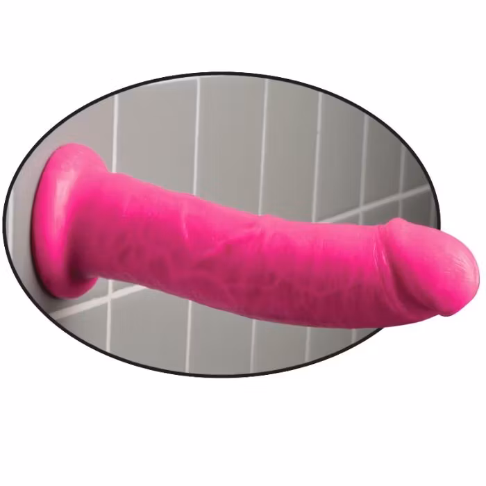 dildo realistisk med sugpropp rosa