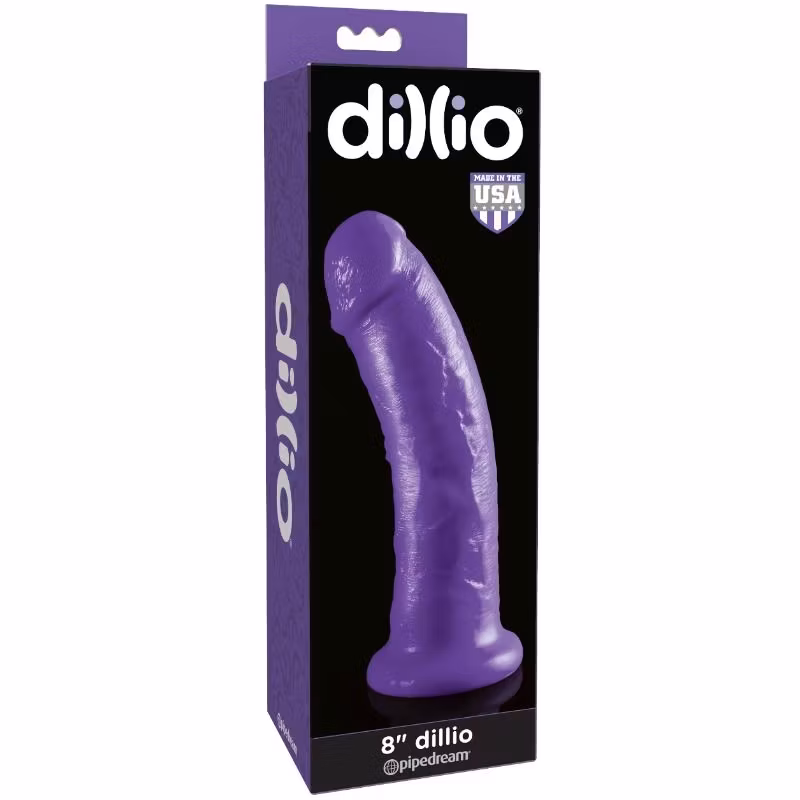 dildo realistisk med sugpropp blå