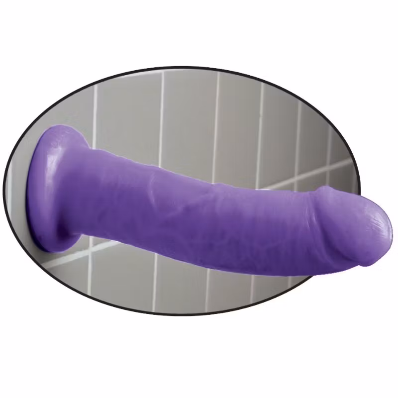 dildo realistisk med sugpropp blå