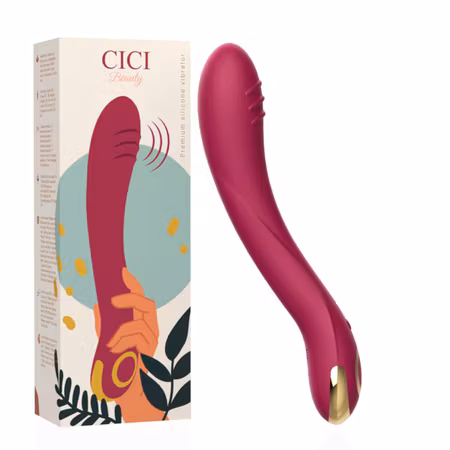 Cici Beauty Premium Silikon G-Punkt Vibrator – Högkvalitativ G-Punktsvibrator i Mjuk Silikon för Djup och Precist Stimulering