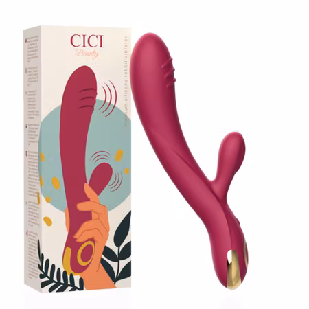 Cici Beauty Premium Silikon Rabbit Vibrator – Luksuriös Rabbit Vibrator i Mjuk Silikon för Dubbel Stimulering och Intensiv Njutning