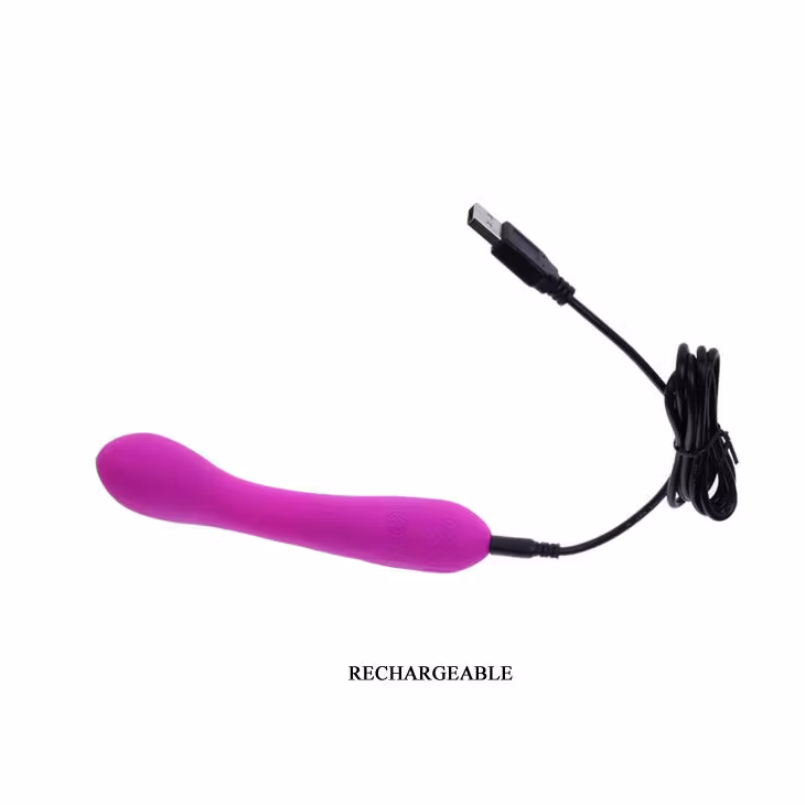 vibrator böjd laddbar lila
