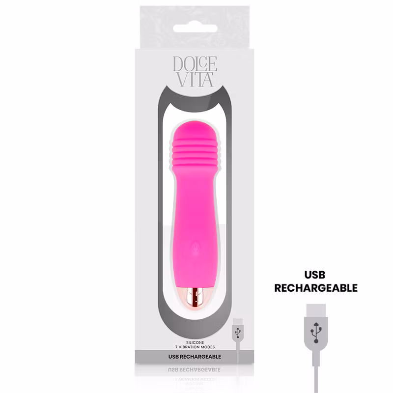 vibrator laddbar rosa