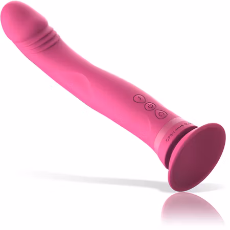 INTENSE™ - Michelangelo Dildo Vibrator Silikon Rosa – Realistisk Dildo Vibrator i Silikon för Intensiv Stimulering och Komfort