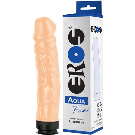 REALISTISK DILDO EROS AQUA FUN MED VATTENBASERAT GLIDMEDEL