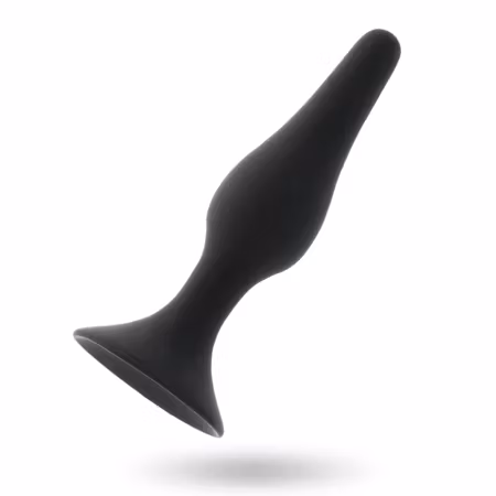 Intense Level 2 analplugg – svart, 11,5 cm buttplug för medelavancerad anal träning och intensiv stimulans