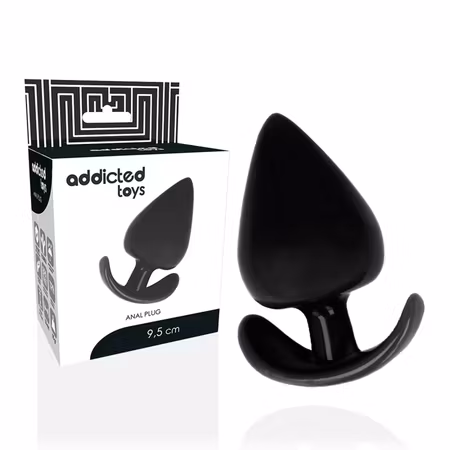 Analstav 22 cm från Addicted Toys – svart analleksak för fyllig känsla och kraftfull njutning