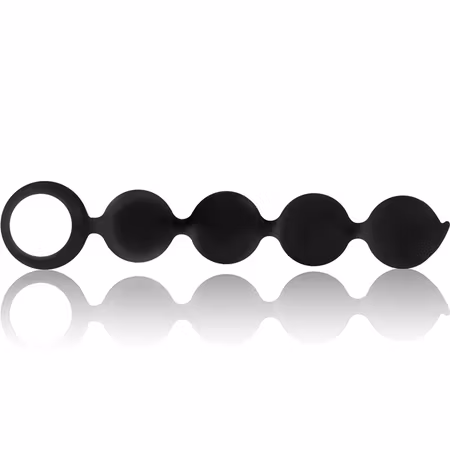 ANAL KULSTAV SVART & SILVER - LENNON SILIKON 15 CM – Fördjupad Stimulering med Ergonomisk Design i Högkvalitativt Silikon