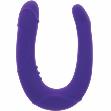 Mini Dubbeldildo Get Real – Vogue Lila, Kompakt Dildo för Dubbel Njutning och Flexibilitet