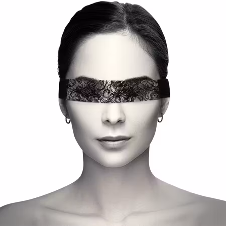 ANSIKTSMASK COQUETTE CHIC DESIRE LACE SVART