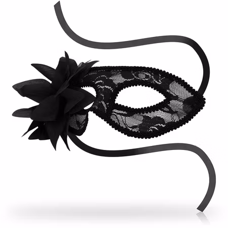 ÖGONMASK OHMAMA MASKS LACE I SVART SPETS