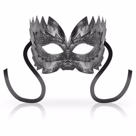 ÖGONMASK OHMAMA MASKS VENETIAN - SILVER FÄRGAD