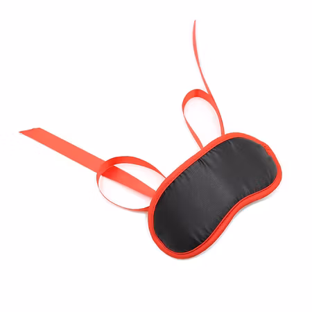 ÖGONMASK OHMAMA FETISH MED RÖDA KANTER