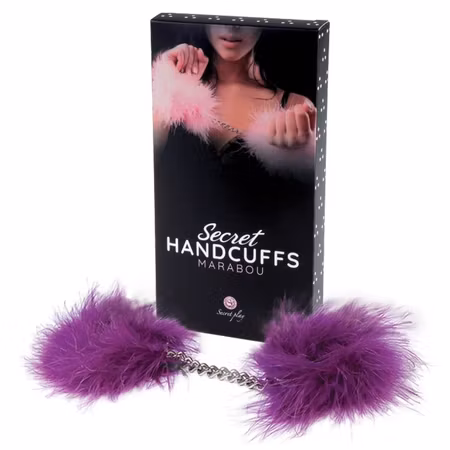 HANDKLOVAR SECRETPLAY PURPLE MARABOU LILA