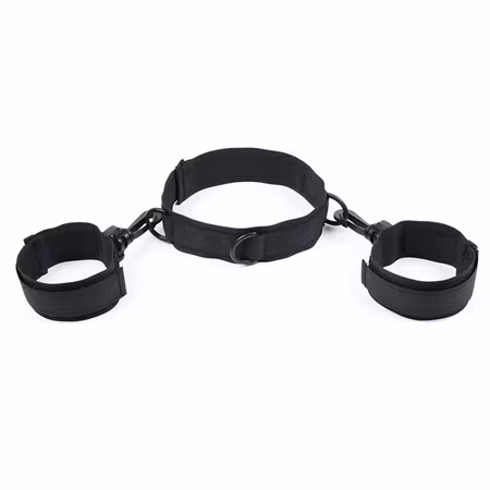 HALSBAND MED HANDKLOVAR OHMAMA FETISH NYLON I NYLON