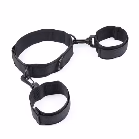 HALSBAND MED HANDKLOVAR OHMAMA FETISH NYLON I NYLON