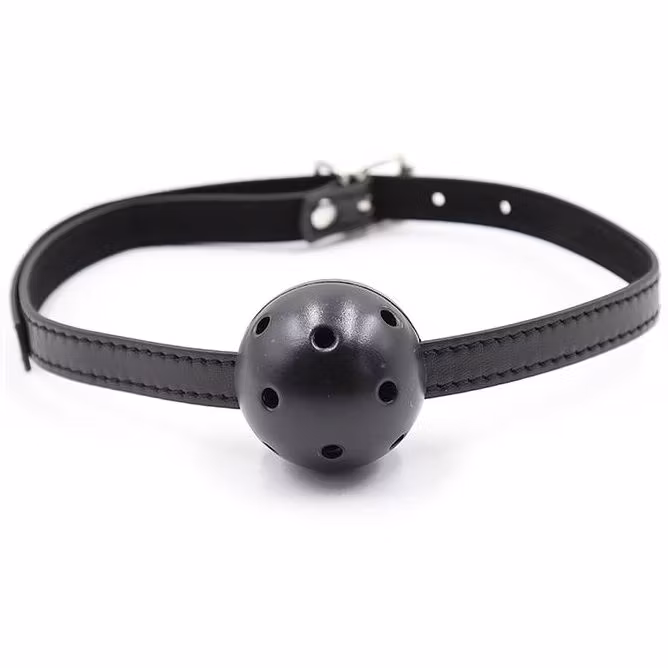 gagball fetish bondage svart
