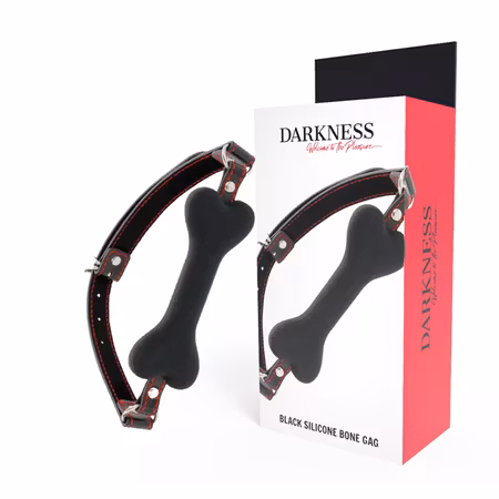 DARKNESS BONE GAG-BEN SILIKON SVART