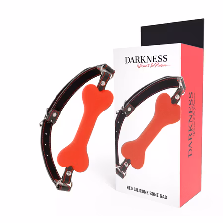DARKNESS BONE GAG-BEN SILIKON RÖTT