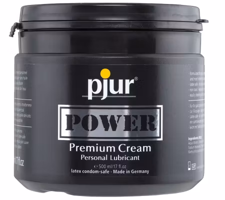 GLIDMEDEL VATTEN/SILIKON BASERAT PJUR POWER PREMIUM 500 ML