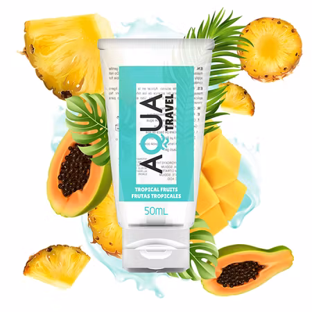 GLIDMEDEL VATTENBASERAT AQUA TRAVEL FLAVOUR TROPISK FRUKTSMAK - 50 ML