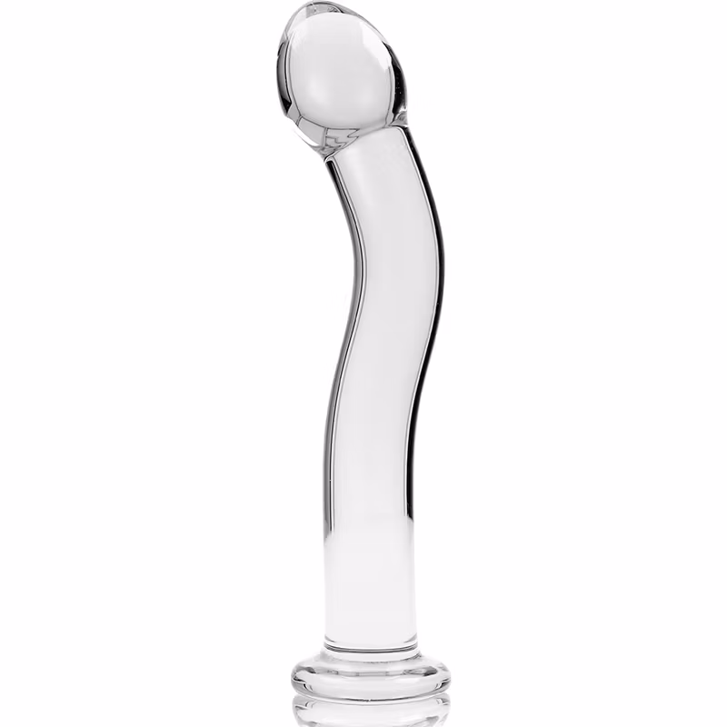 dildo glas böjd