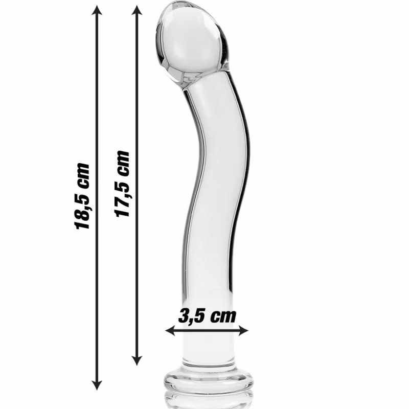 dildo glas böjd
