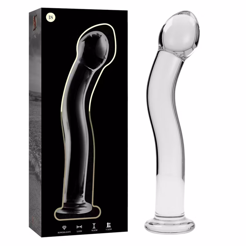 dildo glas böjd