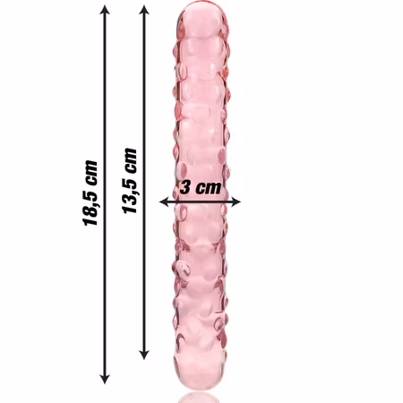 GLASDILDO NEBULA SERIES BY IBIZA – MODEL 15 18,5 X 3 CM ROSA