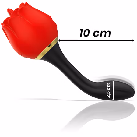 Slickande + Anal Vibrator Mia - Prague Dubbel – Mångsidig Vibrator för Både Klitoris- och Analsimulering för Dubbel Njutning
