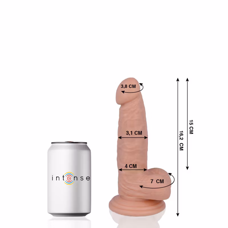 realistisk dildo med sugpropp