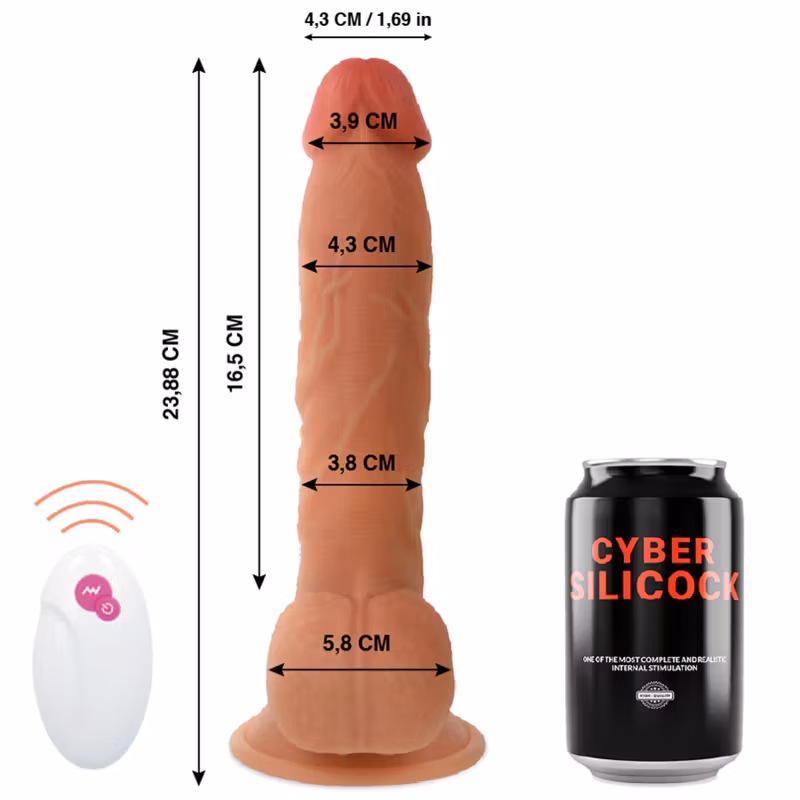 dildo realistisk med fjärrkontroll