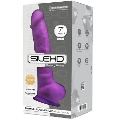 Steve Madden Realistisk Penis – Premium Silikon 17.5 cm Lila för Autentisk Känsla