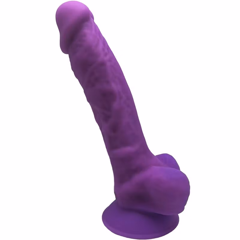 Steve Madden Realistisk Penis – Premium Silikon 17.5 cm Lila för Autentisk Känsla