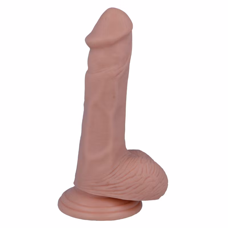 Mr. Intense 4 – Realistisk Strapon Dildo 16.5 cm x 3.5 cm med Sugpropp för Hands-Free Njutning