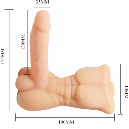 Baile – Temptation Bigger Man Dildo med Vibrator för Större Njutning och Stimulans