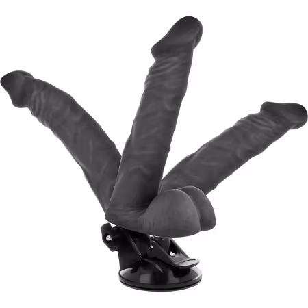 Basecock – Realistisk Svart Vibrerande Dildo med Fjärrkontroll 20 cm x 4.5 cm för Anpassningsbar Njutning
