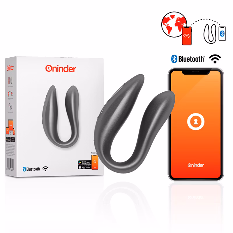 Oninder - Lisboa G-Spot & Klitoris Stimulator Svart – Dual Stimulator för Djup G-Punkts- och Klitorisnjutning i Elegant Design