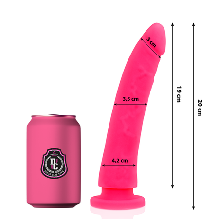 Delta Club Rosa Dildo 20 cm – Realistisk Dildo i Medicinskt Silikon för Intensiv Njutning