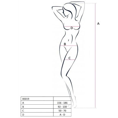 Passion Woman BS019 Grenlös Bodystocking i Svart (One Size) – Sexig & Förförisk Lingerie för Passionerade Stunder