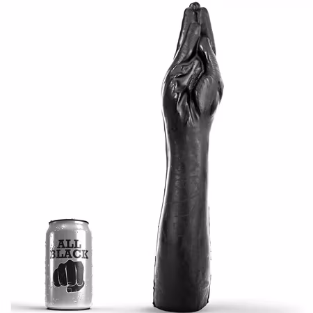 All Black Giant Fisting Dildo – Extra Stor Fist 40 cm x 7,5 cm för Djup Fisting & Hardcore Lek
