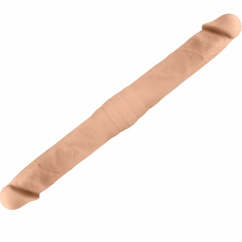 realistisk lång dubbeldildo