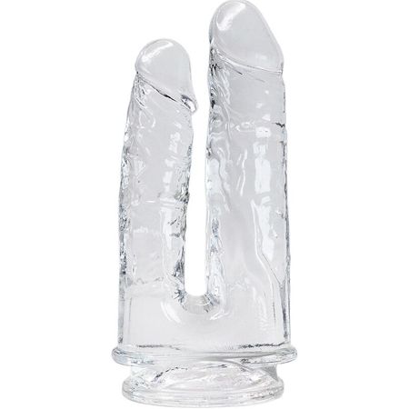 Alive – Imperium Realistisk Penis Dildo Dubbel Penetrerande Genomskinlig 12/14 cm för Intensiv Stimulans