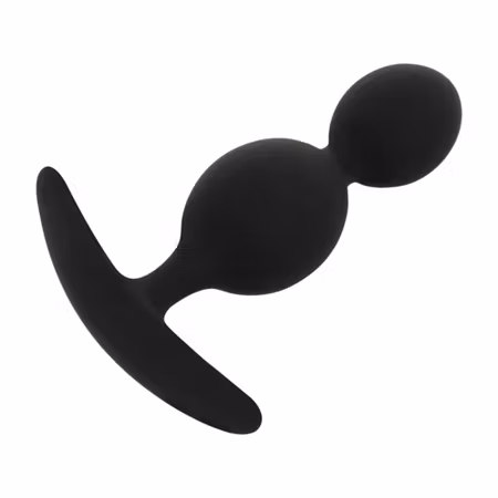 BLACK&SILVER – Analplugg i Silikon 9 cm Svart, För Bekväm och Intensiv Anal Stimulans